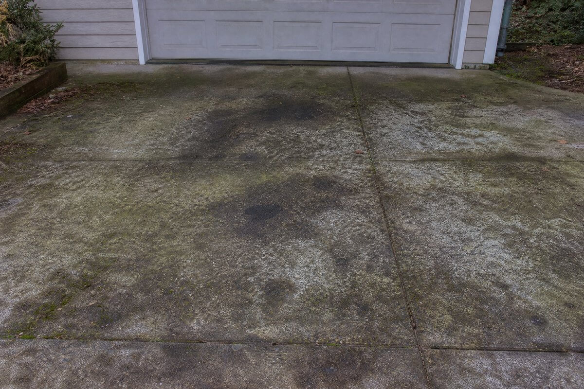 Before — driveway revival, St. Vital