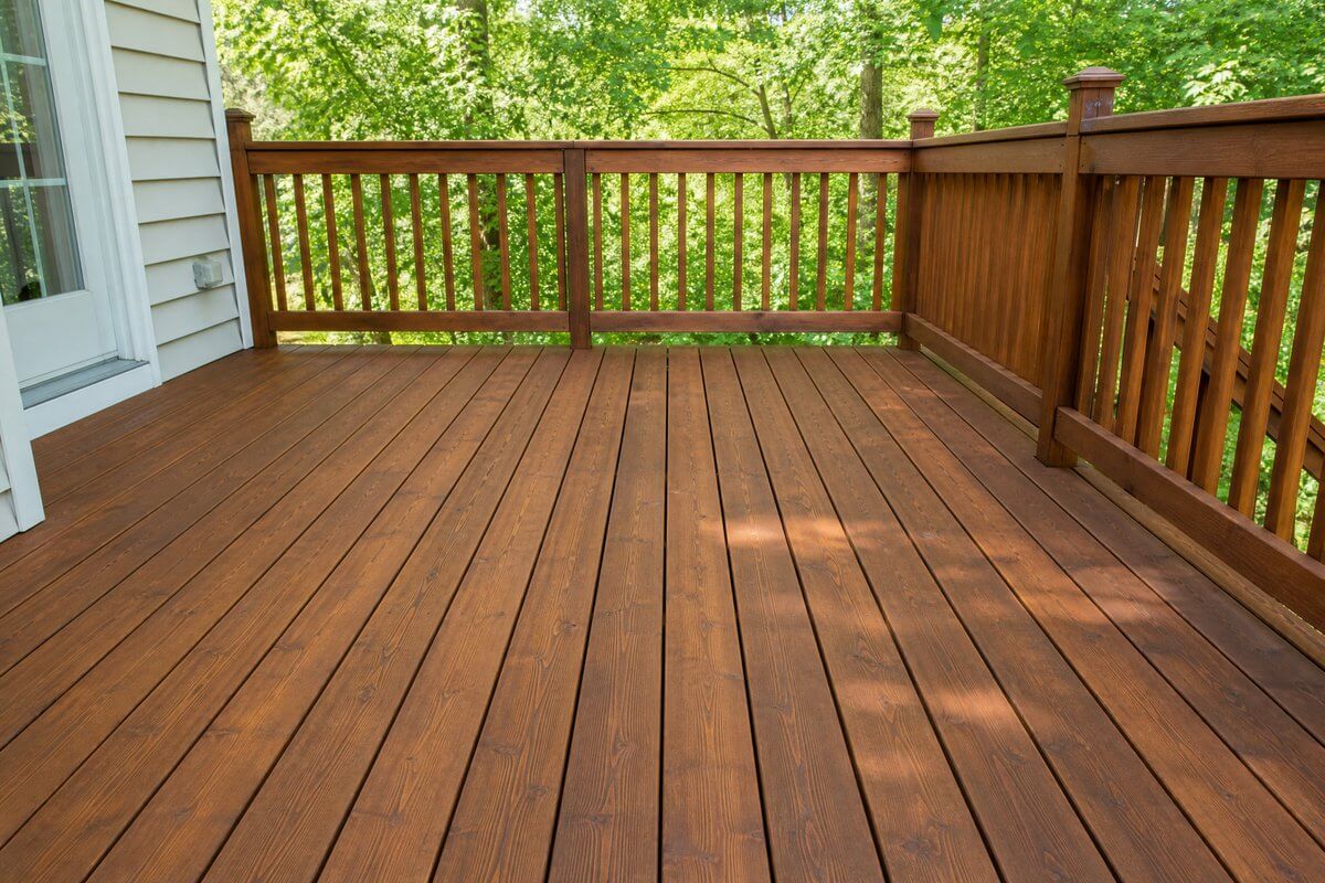 After — deck restoration, Charleswood