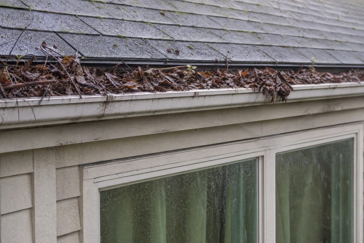 Before — gutter and window cleaning, Transcona